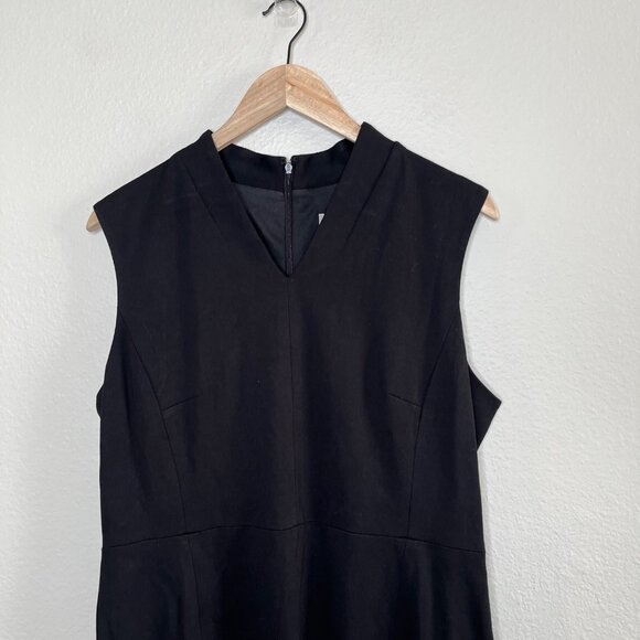 Kasper Womens V-Neck Sleeveless Sheath Dress Size 12 Business Professional - Picture 3 of 12